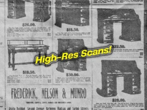 retro newspaper scans