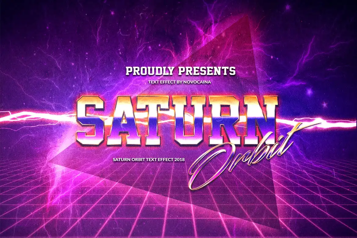 Retro Planet Text Effects
