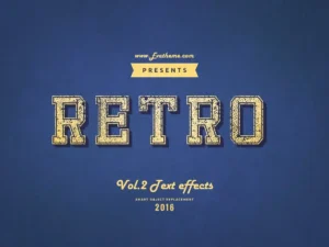retro style text effects vol 3