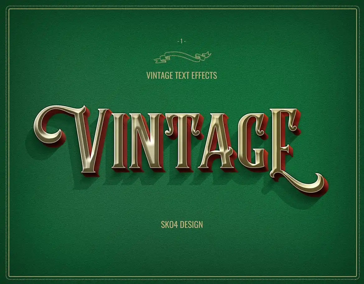 Retro Text Effects 12 retro text effects 10