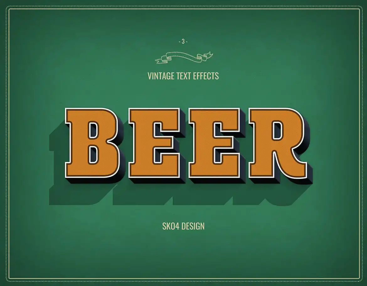 Retro Text Effects 9 retro text effects 2