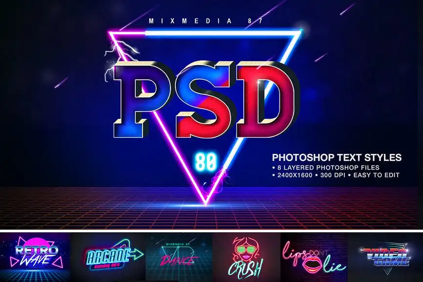 Retro Text Effects 6 retro text effects 3