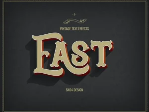 retro text effects 5