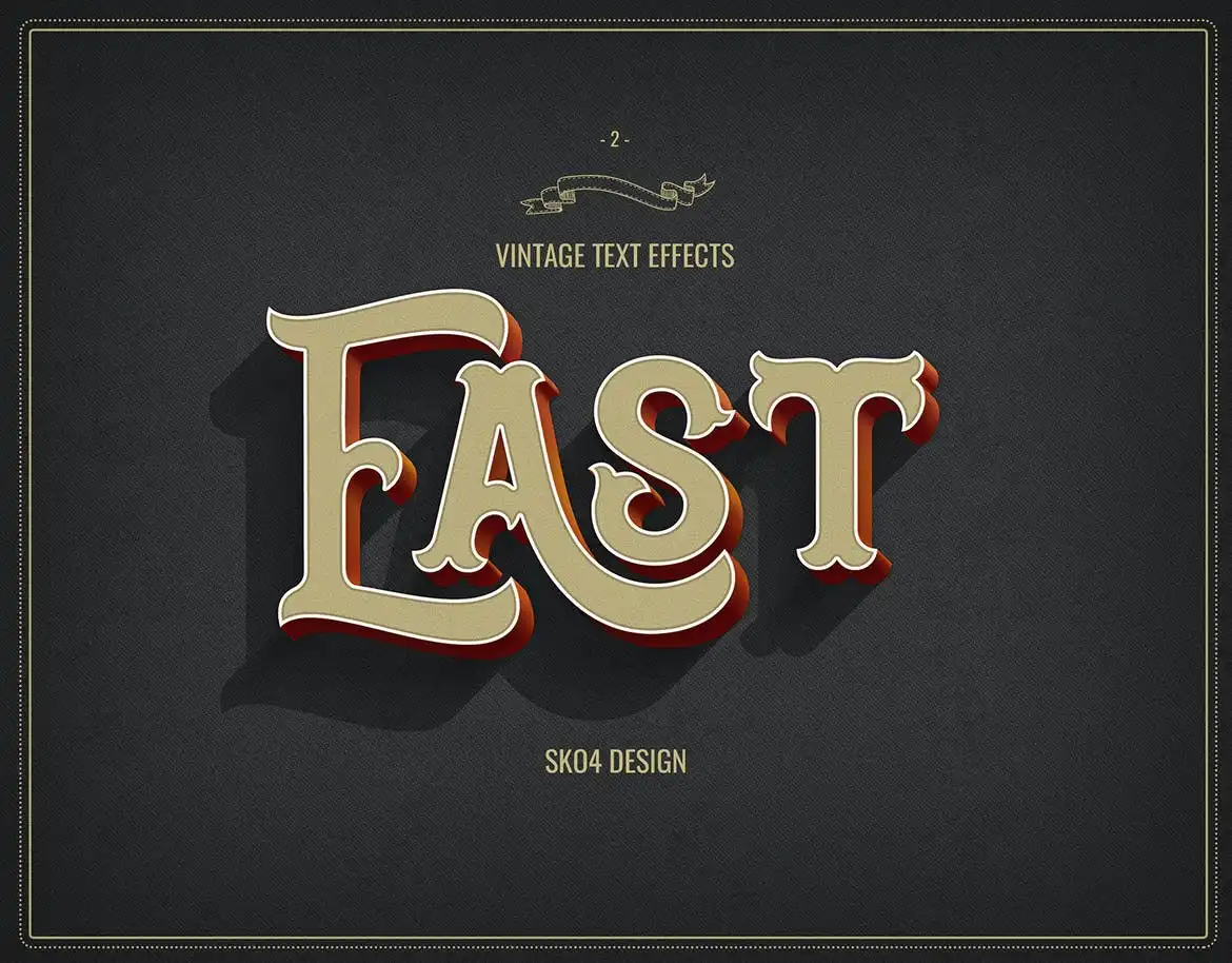 Retro Text Effects
