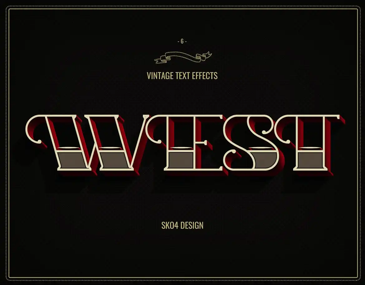 Retro Text Effects 3 retro text effects 6