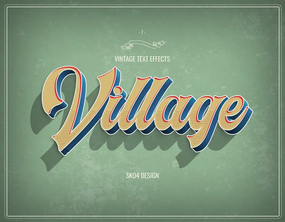 Retro Text Effects 10 retro text effects 9
