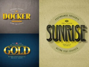 retro text effects v 2