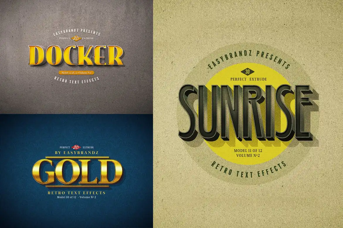 Retro Text Effects V