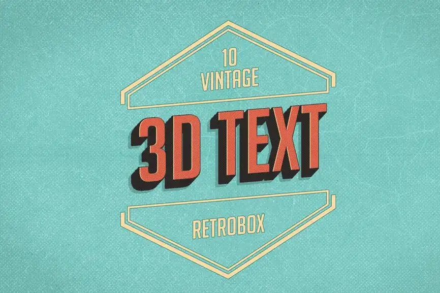 Retro Vintage Text Effect 7 retro vintage text effect 3