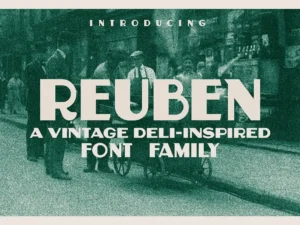 reuben a vintage display font