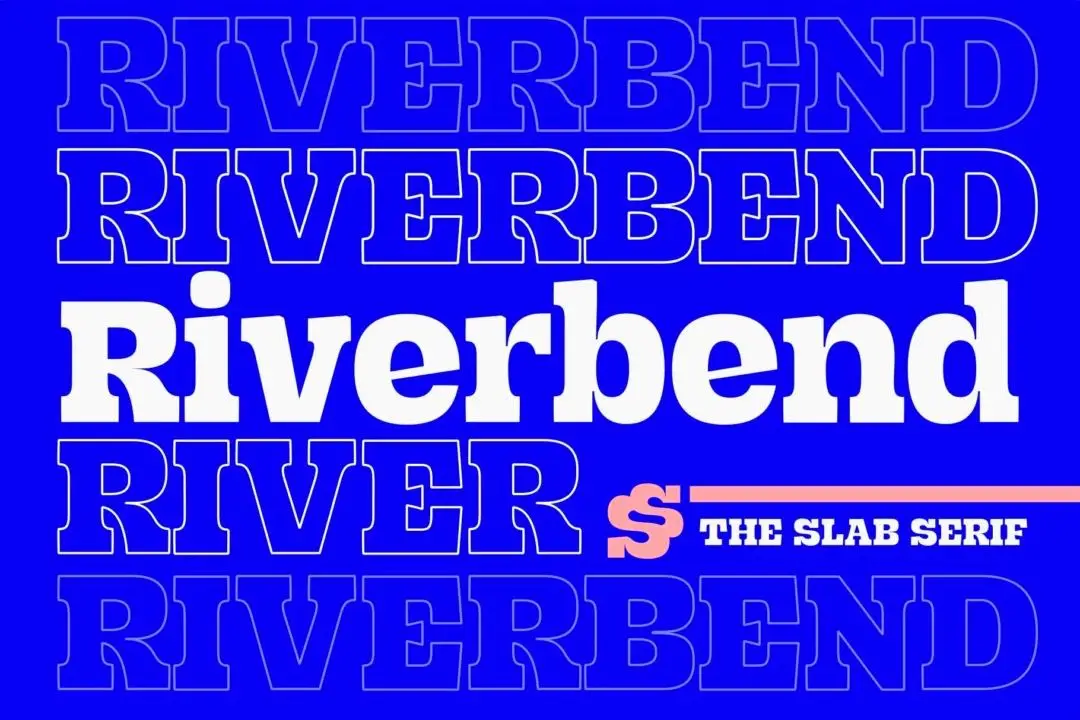 Riverbend 9 riverbend font