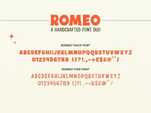 romeo font duo 3
