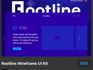 rootline wireframe ui kit