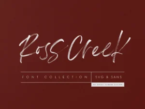 ross creek font duo by creativeqube
