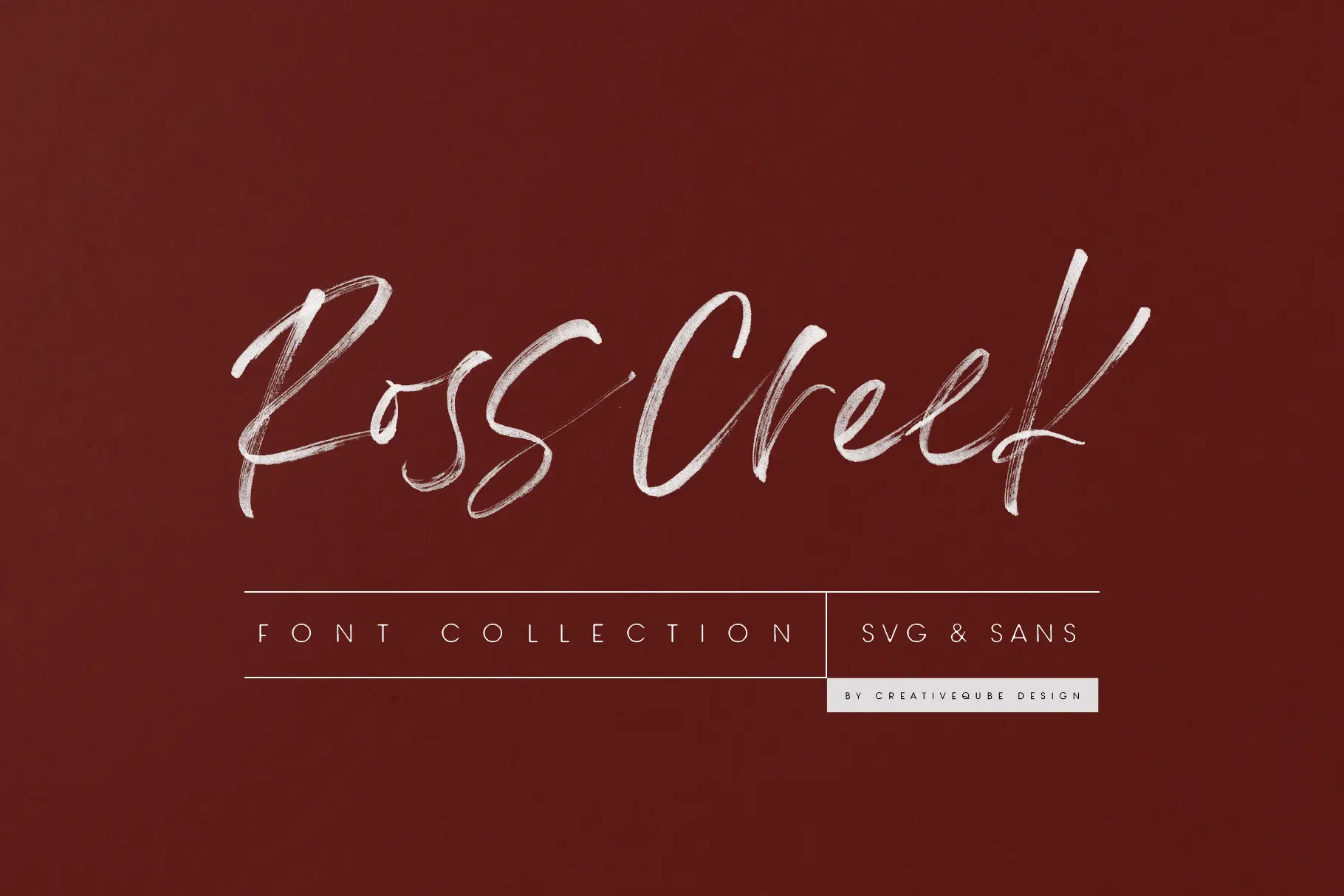 Ross Creek Font Duo By Creativeqube