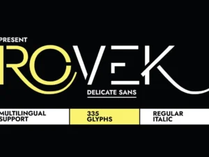rovek font by minimalist art studio