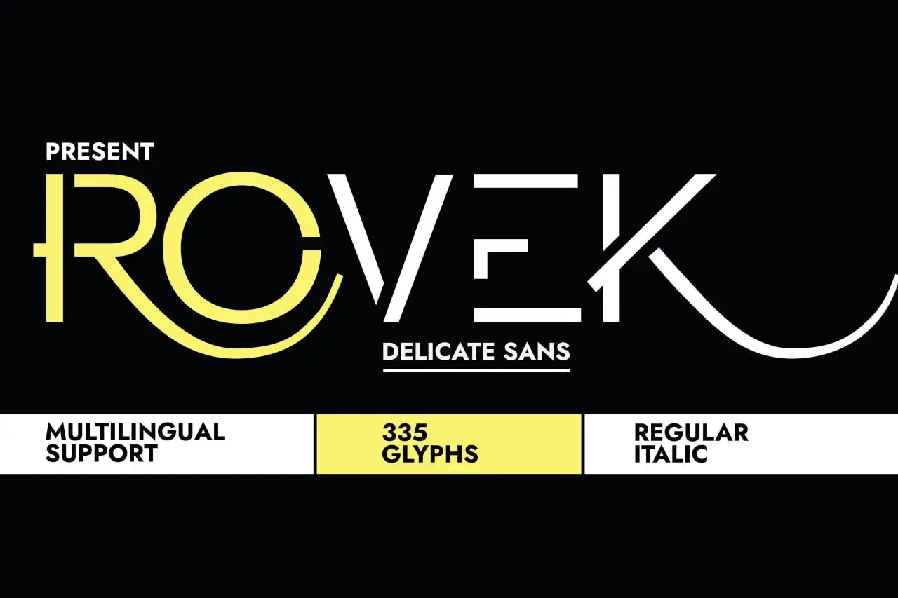 Rovek Font By Minimalist Art Studio