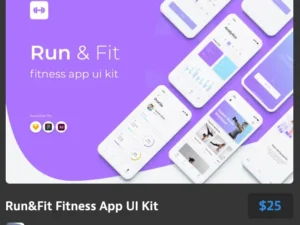 runfit fitness app ui kit