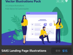 saas landing page illustrations
