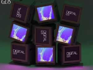 screen display by digital goods store