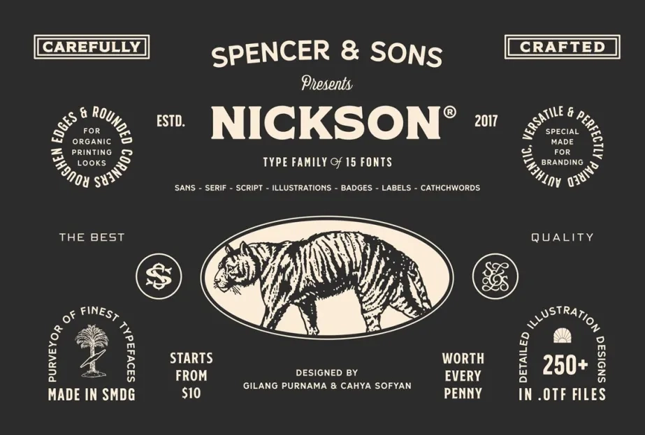 S&S Nickson Font Bundle
