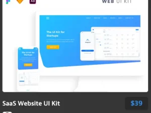 saas website ui kit