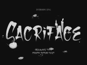 sacriface black metal font
