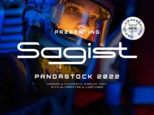 sagist modern geometric sans serif by pandastock