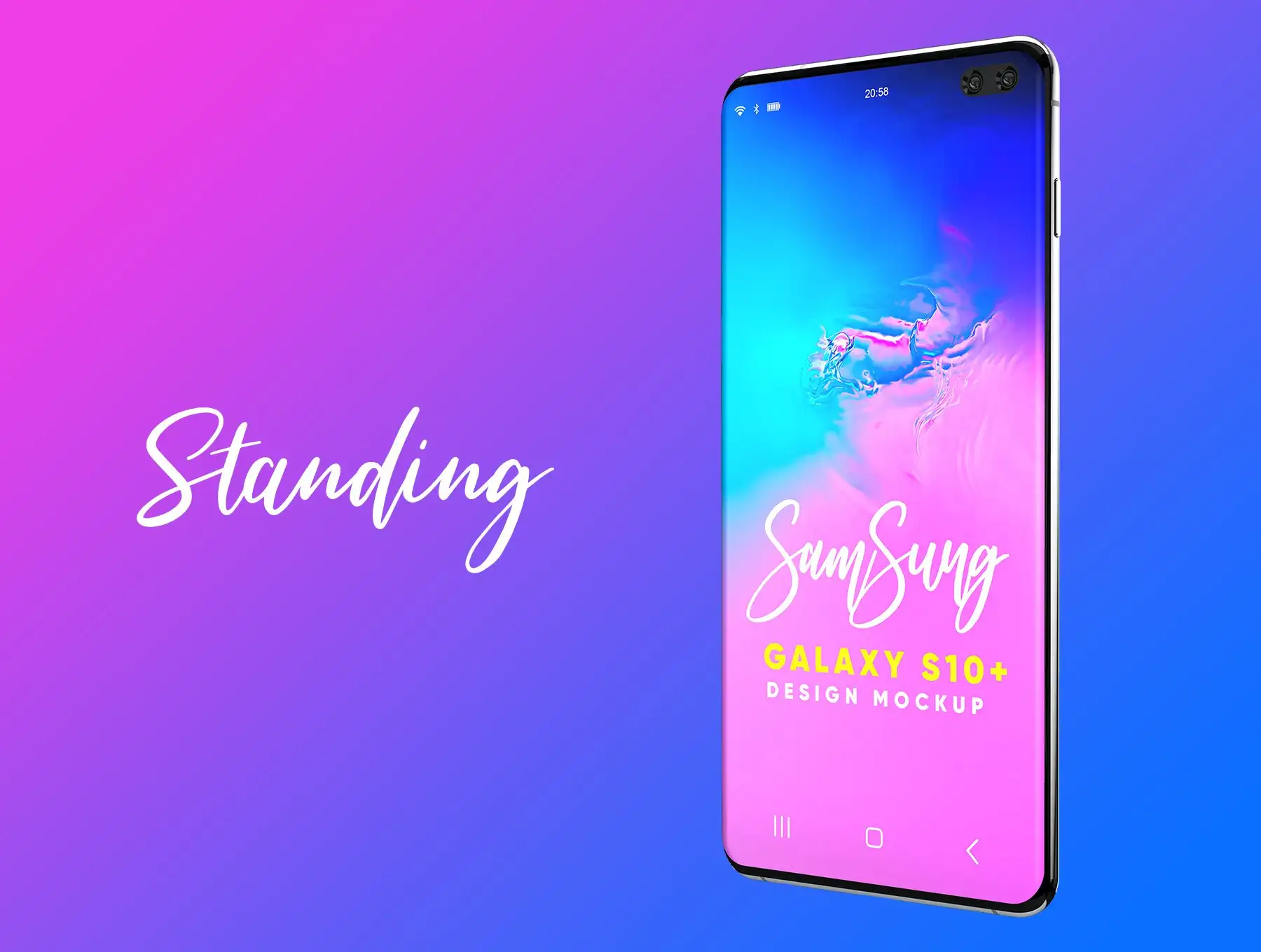 Samsung Galaxy S10+ Design Mockup 2 5 samsung galaxy s10 design mockup 23