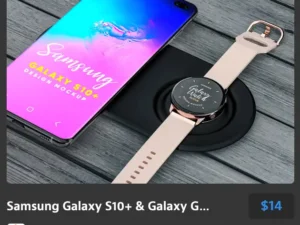 samsung galaxy s10 galaxy gear mockup
