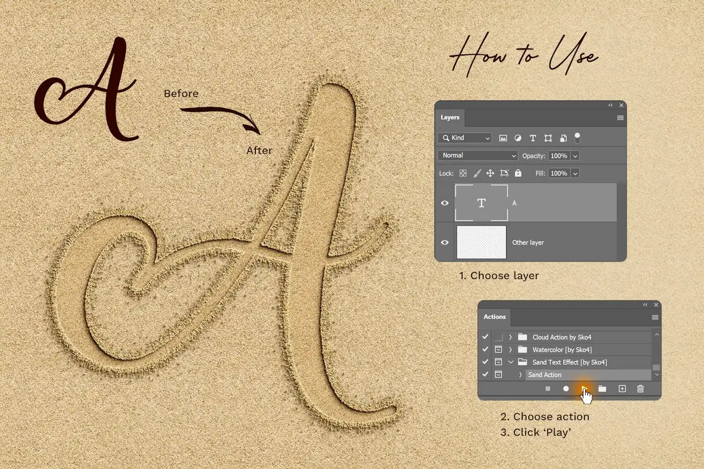Sand Effect Photoshop Action 10 sand effect photoshop action 7
