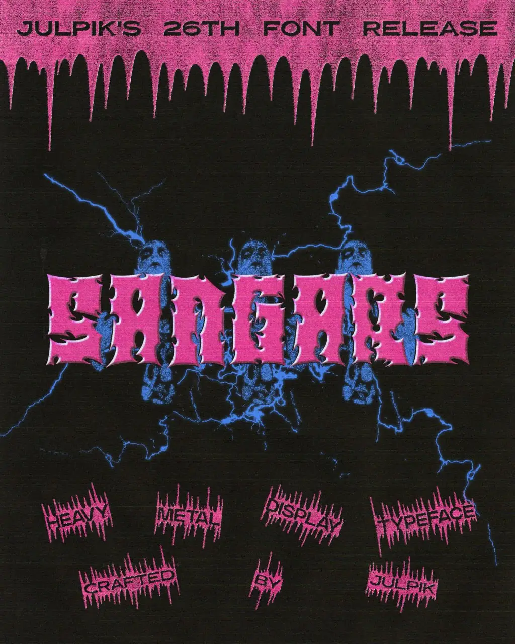 Sangars Heavy Metal Font By Julpik 4 sangars heavy metal font by julpik