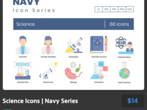 science icons navy series 2