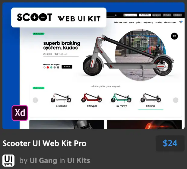 Scooter UI Web Kit Pro