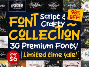 script crafty font collection