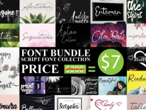 script font collection