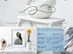 serenity olivia calligraphy font