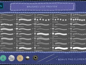 sewing embroidery photoshop kit