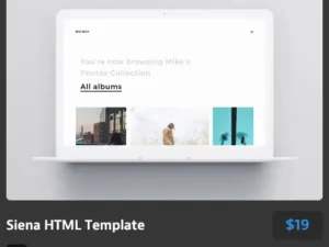 siena photography website template