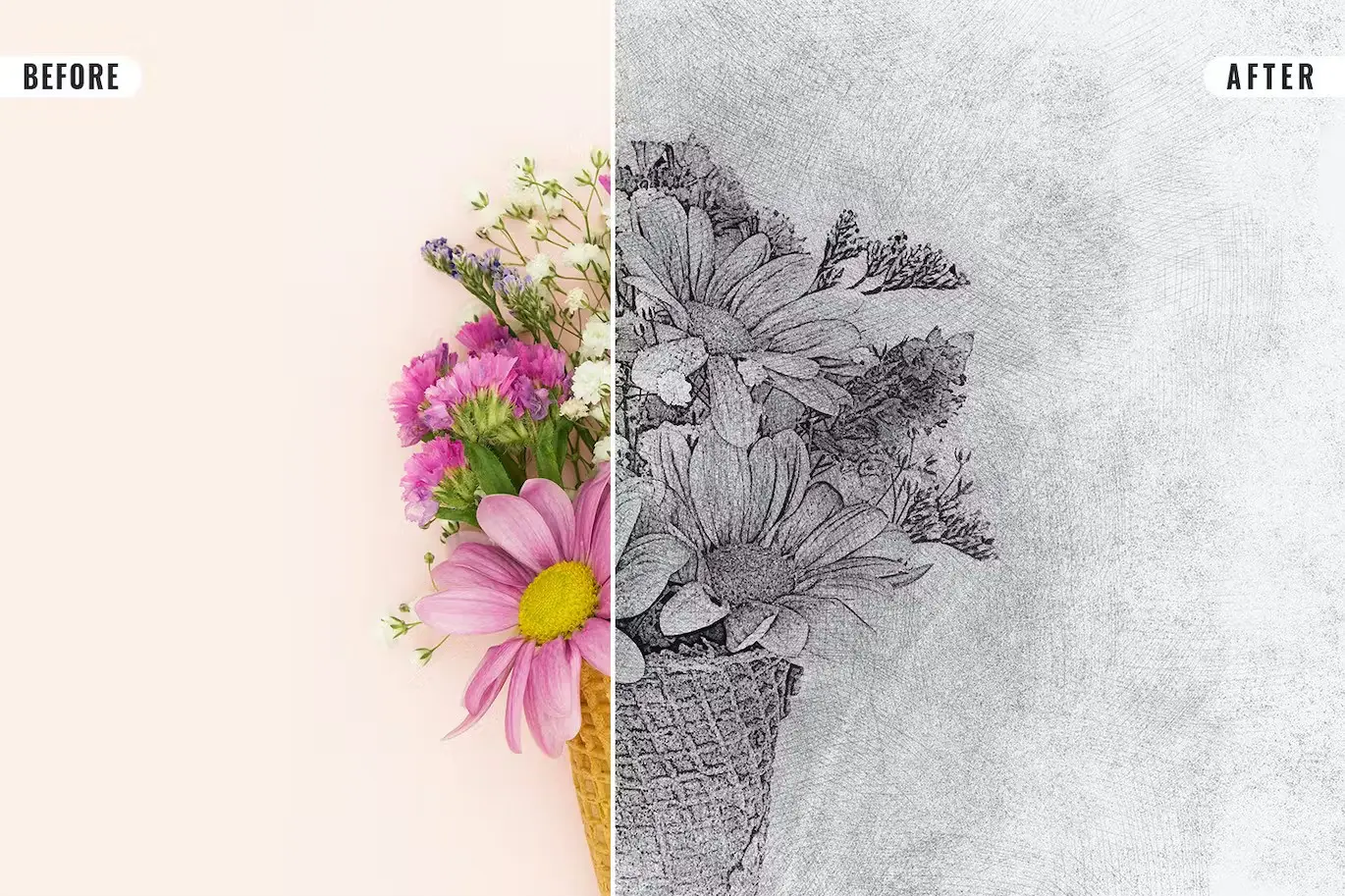 Sketching Photo Effect