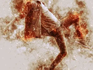 smoke fire photoshop action 5