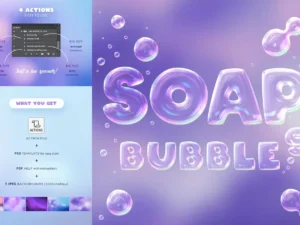 soap bubbles photoshop action 4