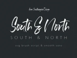 south north font duo by creativeqube