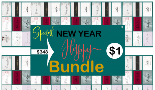 Special New Year Happy Font Bundle