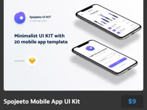 spojeeto mobile app ui kit