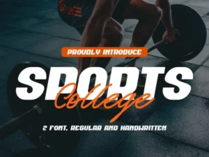 sports college font duo nhrffbt