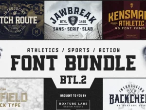 sports fonts bundle btl1
