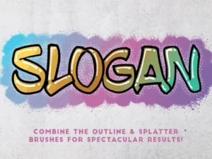 spray paint 33 illustrator brushes 3