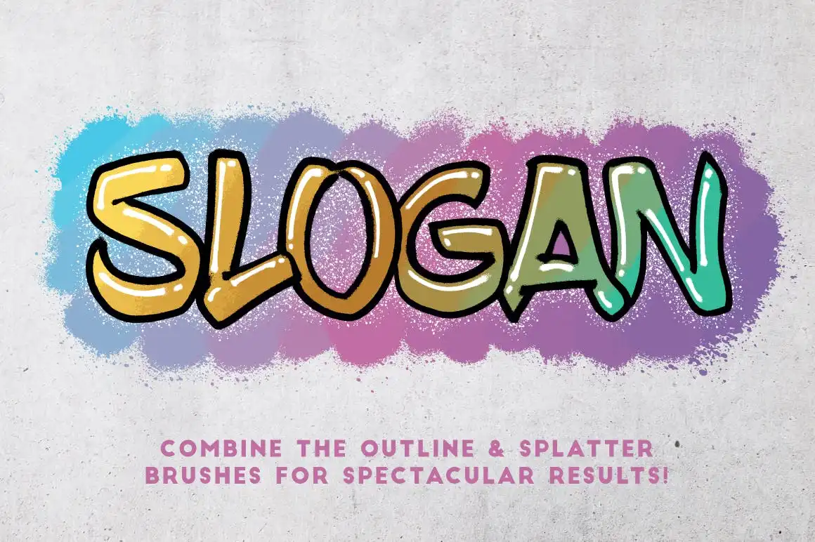 Spray Paint-33 Illustrator Brushes
