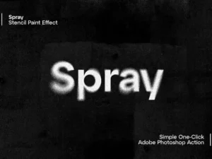 spray stencil spray paint effect